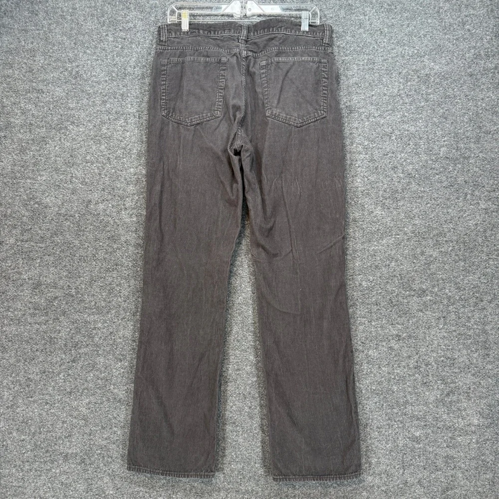 J.Crew Corduroy Pants Mens 32x32 Gray‎ Vintage Slim Straight Cotton Trousers